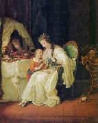 Johann Heinrich Wilhelm Tischbein Familienszene Spain oil painting artist